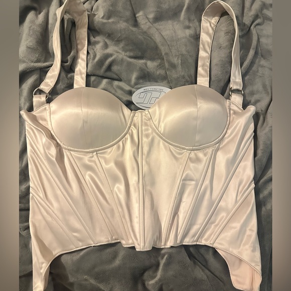 Poster girl silky corset bustier top - Picture 1 of 5